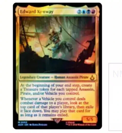 MTG TCG Assassins Creed Edward Kenway Foil 0053 Mythic - Image 1