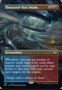 English - MTG Thousand-Year Storm - Borderless - Double Masters 2022 - Image 1
