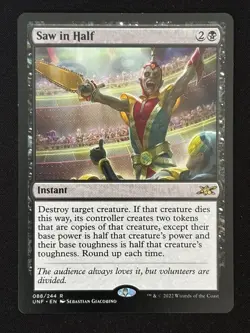 1x MTG Saw in Half - Unfinity (UNF) #88 - Magic the Gathering - Image 1