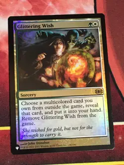 C6421 MTG MAGIC FUTURE SIGHT GLITTERING WISH #156 FOIL NM RARE - Image 1