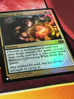 C6421 MTG MAGIC FUTURE SIGHT GLITTERING WISH #156 FOIL NM RARE - Image 2