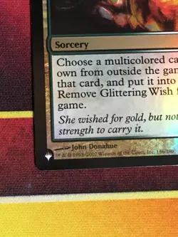C6421 MTG MAGIC FUTURE SIGHT GLITTERING WISH #156 FOIL NM RARE - Image 4