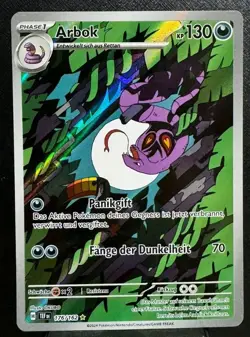 Pokemon Sammelkarte Arbok 176/162 Temporal Forces Illustration Rare Holo Foil - Image 1