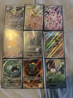Pokemon Illustration Rare Lot Of 9 Cards, Phantasmal Flames, Destined Rivals - Image 1