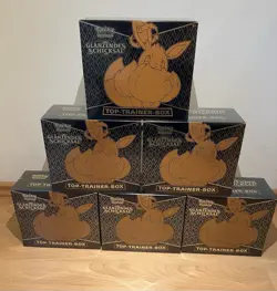 3x Pokemon Glanzendes Schicksal Top Elite Trainer Box ETB TTB Neu OVP Deutsch - Image 1