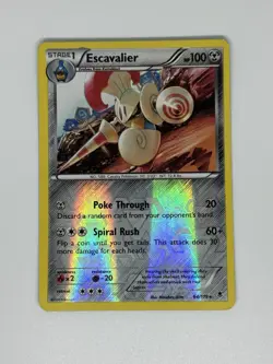 Pokemon TCG Escavalier 64/119 XY Phantom Forces Reverse Holo English 2014 LP - Image 1