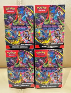 Pokemon TCG: Phantasmal Flames Factory Sealed Booster Bundle Box LOT of 4 - Image 1