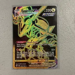 Pokemon Rayquaza VMAX Secret Rare Full Art Holo TG29/TG30 Silver Tempest - Image 1