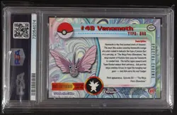 2000 Topps Chrome - Pokemon TV Venomoth #49 - Spectra PSA 9 - Image 2