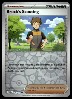 BROCK'S SCOUTING 146/159 UNCOMMON JOURNEY TOGETHER POKEMON - Image 1