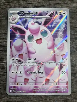 Wigglytuff 105/094 Illustration Rare Pokemon TCG: Phantasmal Flames NM - Image 1
