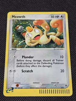Pokemon Meowth Holo E-Reader 013 Black Star Promo Holo Vintage - Image 2