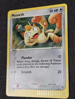 Pokemon Meowth Holo E-Reader 013 Black Star Promo Holo Vintage - Image 3