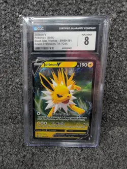 2021 Pokemon Jolteon Sword & Shield Black Star Promos CGC 8 MINT #SWSH151 - Image 1