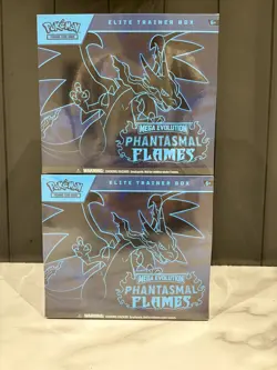 ✅X2 Pokemon TCG Phantasmal Flames Elite Trainer Box ETB New Sealed In Hand 💥 - Image 1