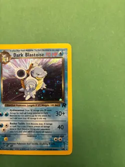 Pokemon TCG Dark Blastoise Holo Rare 3/82 NM Condition + Dark Wartortle/Squirtle - Image 4
