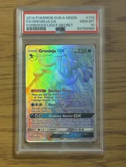 2018 POKEMON SUN & MOON FORBIDDEN LIGHT #133 GRENINJA GX FORBIDDEN LIGHT-SECRET - Image 2