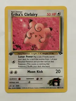 Pokemon TCG Erika's Clefairy Gym Challenge 40/132 1st Edition Uncommon - Image 1