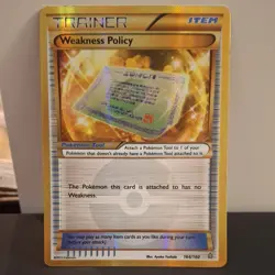 Pokemon TCG Weakness Policy (164 Secret Rare) 164/160 XY - Primal Clash Holo - Image 1