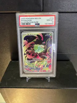 Bulbasaur Illustration Rare Pokemon Mega Evolution 133 PSA 10 - Image 3