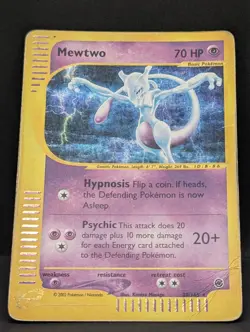 Mewtwo 020/165 Expedition Base Set Holo Rare Pokemon TCG Nintendo e-reader MP - Image 3