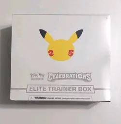 Pokemon Celebrations Elite Trainer Box ETB 25th Anniversary Factory Sealed - Image 1