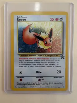 Pokemon - Eevee Black Star Promo 11 Holo - Rare - 1999-2000 WoTC LP - Image 1