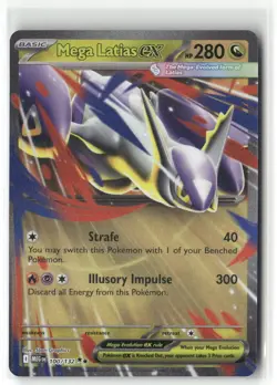 Pokemon Mega Latias ex - Double Rare ME01: Mega Evolution 100/132 NM - Image 1