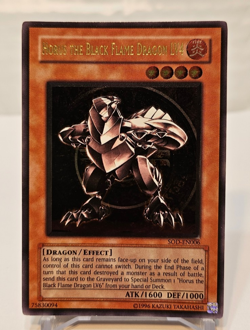 ULTIMATE Rare Horus the Black Flame Dragon LV4 SOD-EN006 Unlimited Yugioh 875 - Image 1
