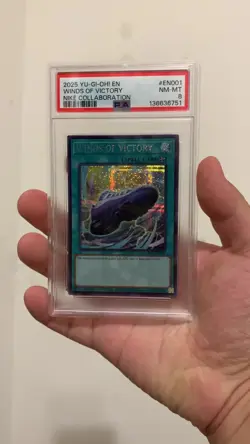 2025 YU-GI-OH! NIKE COLLABORATION #EN001 WINDS OF VICTORY PSA 8 - Image 2