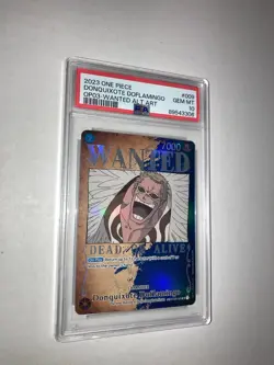 DONQUIXOTE DOFLAMINGO ST03-009 PSA 10 WANTED ALTERNATE ART ONE PIECE English - Image 1