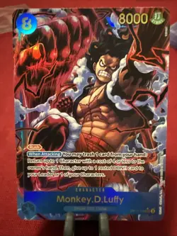 One Piece Monkey D Luffy OP11-118 Alternate Art Secret Rare Holo English AFODS - Image 1