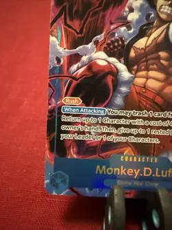 One Piece Monkey D Luffy OP11-118 Alternate Art Secret Rare Holo English AFODS - Image 5