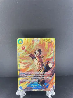 One Piece Carrying On His Will Portgas D Ace OP13-119 Secret Rare SEC NM - Image 1