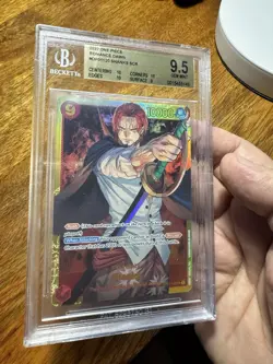 Shanks OP01-120 SEC Romance Dawn One Piece CCG Beckett 9.5 - Image 3