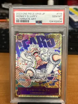 One Piece Monkey D.Luffy SEC OP05-119 Japanese Awakening of The New Era PSA 10 - Image 1