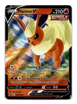Flareon V - - SWSH149 SWSD: SWSH: Sword & Shield Promo Cards Promo Holo NM - Image 1