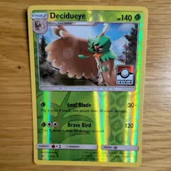 DECIDUEYE 11/149 POKEMON CARD (SUN & MOONSET) REVERSE HOLO POKEMON LEAGUE - Image 1