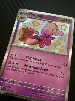 Tinkatuff 166/091 Reverse Holo Pokemon Card - Twilight Masquerade - NM - Image 2