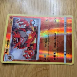 INCINEROAR 26/149 POKEMON CARD (SUN & MOONSET) REVERSE HOLO POKEMON LEAGUE - Image 3
