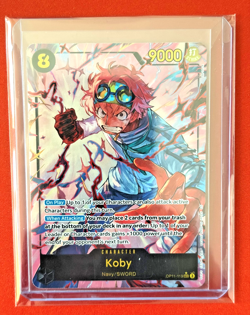 Koby (Alt Art) OP11-119 SEC Fist of Divine Speed ONE PIECE Card Game English NM - Image 1