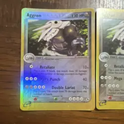 Pokemon TCG Aggron EX Dragon Holo Card Lot - 2 English Cards - Image 1