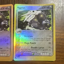 Pokemon TCG Aggron EX Dragon Holo Card Lot - 2 English Cards - Image 2