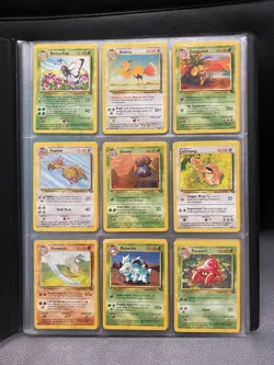 NEAR MINT - Jungle Set Complete Common and Uncommon 1999 Pokemon Cards Bundle - Image 1