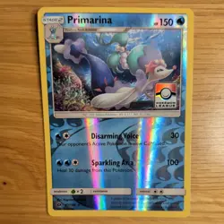 PRIMARINA 41/149 POKEMON CARD (SUN & MOONSET) REVERSE HOLO POKEMON LEAGUE - Image 1