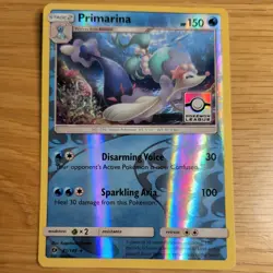 PRIMARINA 41/149 POKEMON CARD (SUN & MOONSET) REVERSE HOLO POKEMON LEAGUE - Image 2