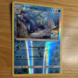 PRIMARINA 41/149 POKEMON CARD (SUN & MOONSET) REVERSE HOLO POKEMON LEAGUE - Image 3