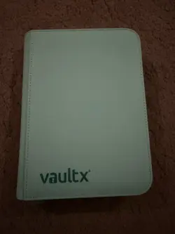 Vault X 4-Pocket Binder Mint Green with random Japanese/English Pokemon Cards - Image 1
