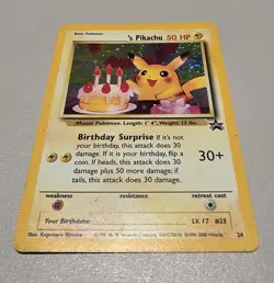 Birthday Pikachu Holo Promo #24 (2000) Pokemon Card - Vintage Collectible - Image 3