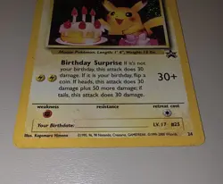 Birthday Pikachu Holo Promo #24 (2000) Pokemon Card - Vintage Collectible - Image 4